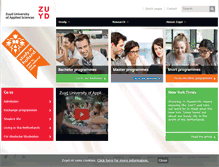 Tablet Screenshot of international.zuyd.nl